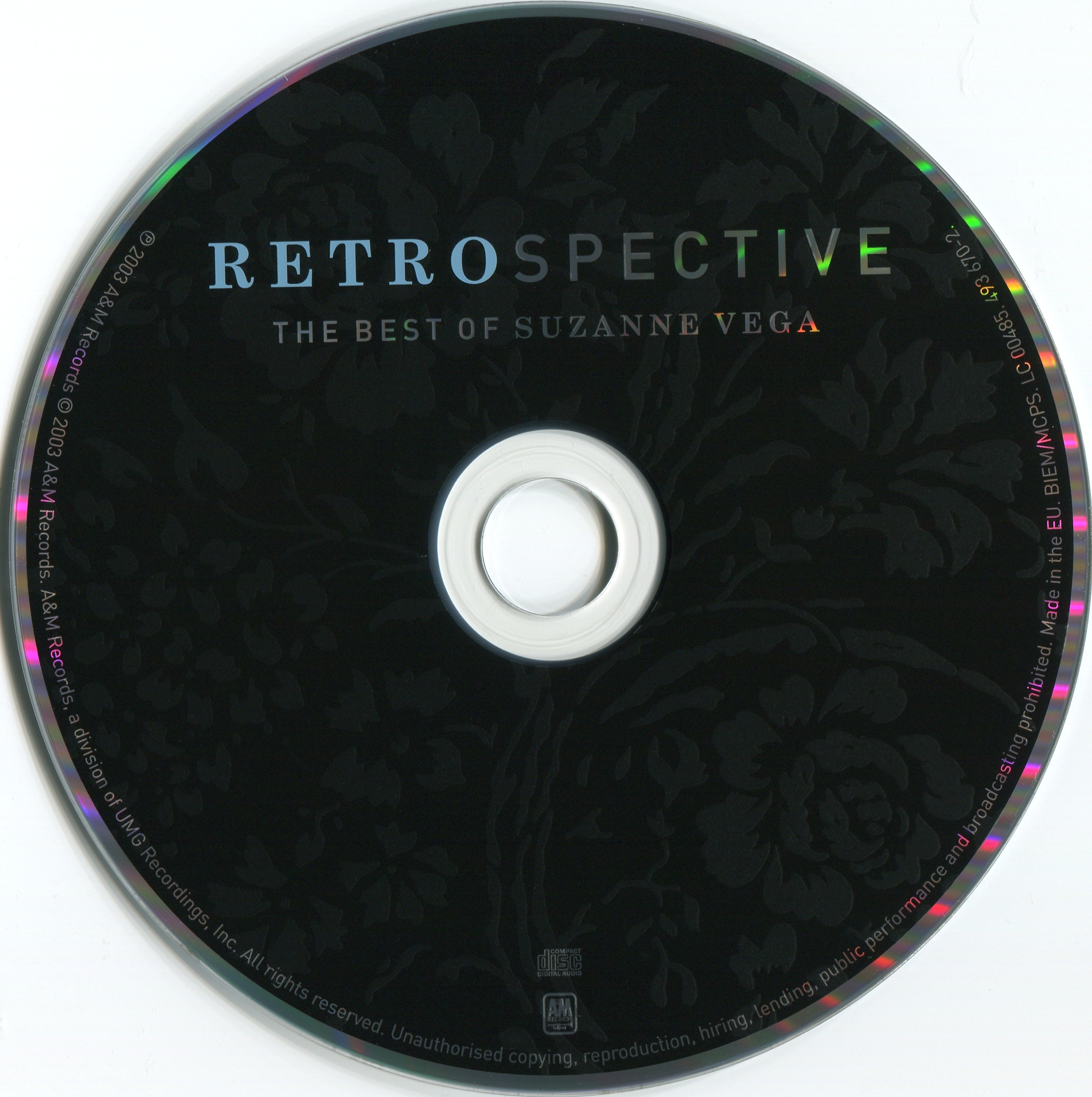 Suzanne Vega  The Best Of; Retrospective : CD